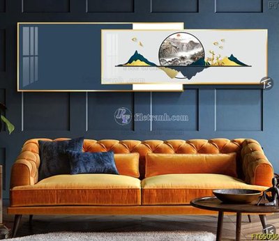 Tải file Tranh treo tường lồng ghép hiện đại FT65006 (gốc) chủ đề phong thủy