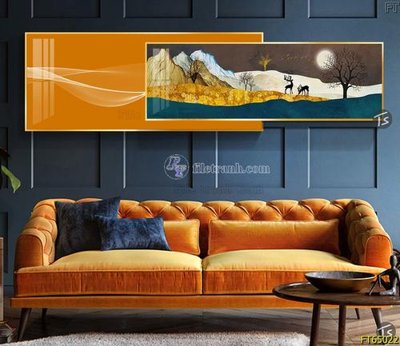 File in trần Tranh treo tường lồng ghép hiện đại FT65022 (bản gốc) trời sao