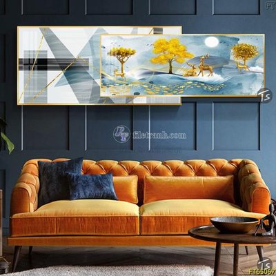File PSD Tranh treo tường lồng ghép hiện đại FT65067 (bản gốc) cho nhà in