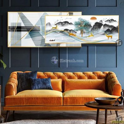 File gốc Tranh treo tường lồng ghép hiện đại FT65075 (phong cách) tối giản