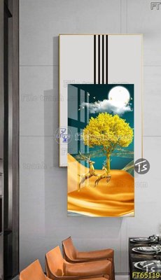 Download file gốc Tranh treo tường lồng ghép hiện đại FT65119 (in mica) 3D