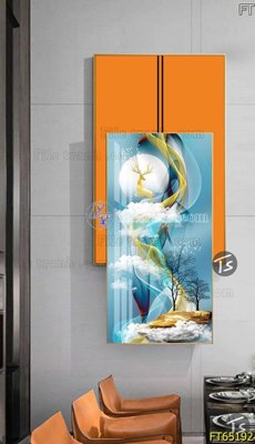 Download file gốc Tranh treo tường lồng ghép hiện đại FT65192 (in mica) trang trí