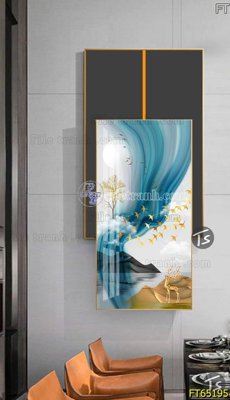 File tranh Tranh treo tường lồng ghép hiện đại FT65195 (ảnh gốc) in trần xuyên sáng