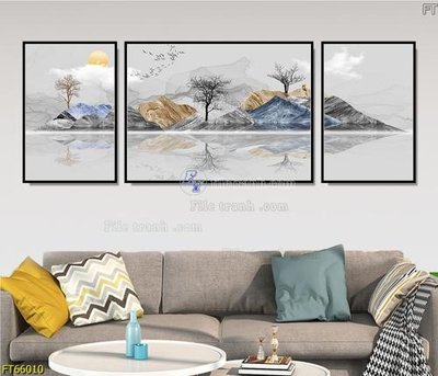 Ảnh mô tả file gốc in mica Tranh treo pha lê gương FT66010