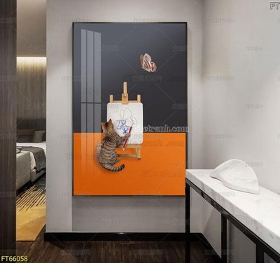 File gốc Tranh treo pha lê gương FT66058 (trang trí) phòng ngủ