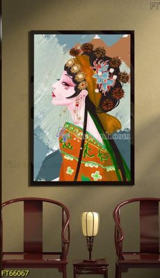 Ảnh gốc file in lụa Tranh treo pha lê gương FT66067 chi tiết