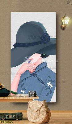 File tranh Tranh treo pha lê gương FT66072 (gốc) chủ đề trẻ em