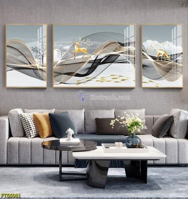 Download file ảnh gốc Tranh treo pha lê gương FT66081 để in ấn