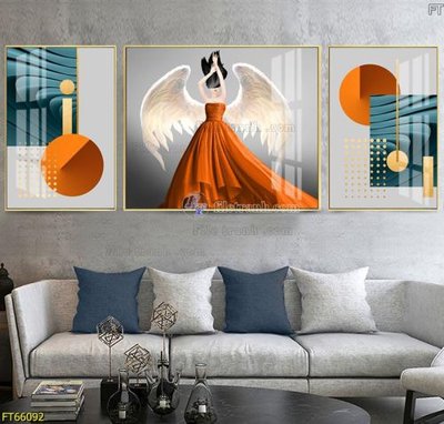 File tranh Tranh treo pha lê gương FT66092 (bản gốc) trang trí văn phòng