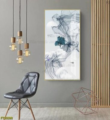 File gốc Tranh treo pha lê gương FT66098 (in mica) cắt laser