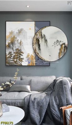 Download file ảnh gốc Tranh treo pha lê gương FT66173 để in ấn