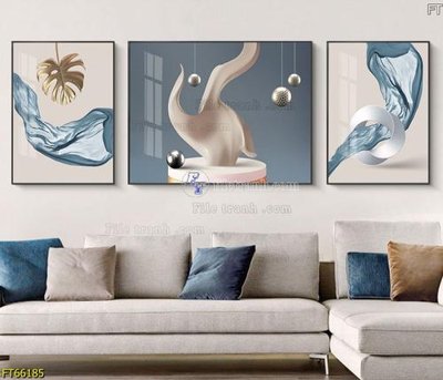 File tranh trang trí Tranh treo pha lê gương FT66185 (file gốc)