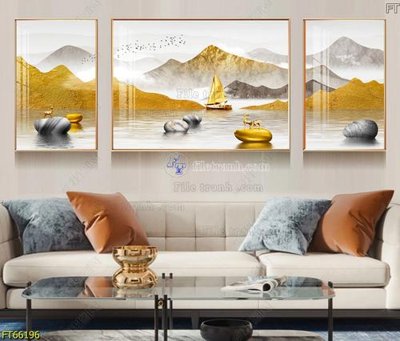 File gốc Tranh treo pha lê gương FT66196 (in mica) làm bảng hiệu