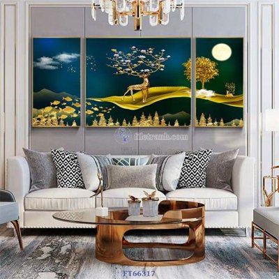 Tải về hình ảnh gốc Tranh treo pha lê gương FT66317 sắc nét