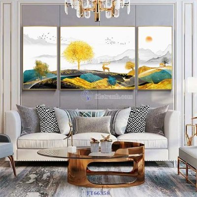 File tranh Tranh treo pha lê gương FT66358 (bản gốc) trang trí văn phòng