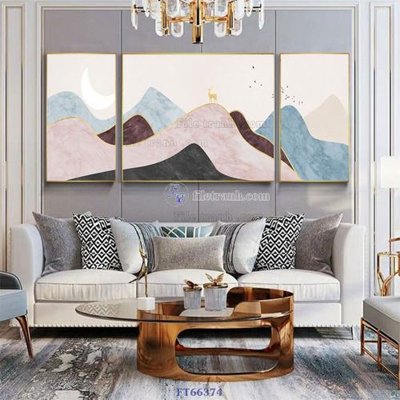 File in mica Tranh treo pha lê gương FT66374 (ảnh gốc) đẹp