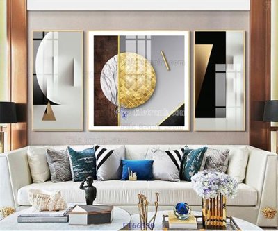 File in lụa Tranh treo pha lê gương FT66390 (phong cảnh) Tranh treo pha lê gương FT66390