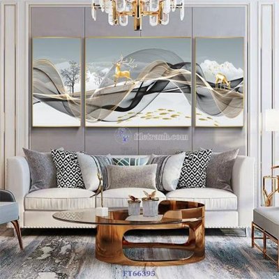 Hình ảnh file gốc in trần nhà Tranh treo pha lê gương FT66395