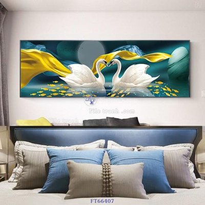 File gốc Tranh treo pha lê gương FT66407 (in 3D) cho trang trí