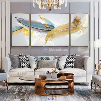 File tranh gốc Tranh treo pha lê gương FT66412 chủ đề hiện đại