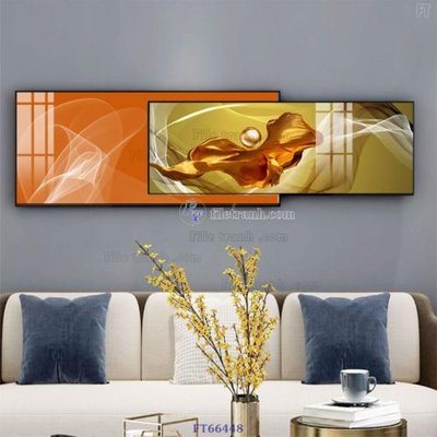 File tranh Tranh treo pha lê gương FT66448 (ảnh gốc) in trần xuyên sáng