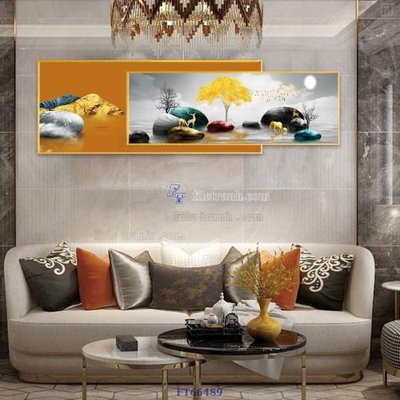 Hình ảnh file gốc Tranh treo pha lê gương FT66489 cho in UV