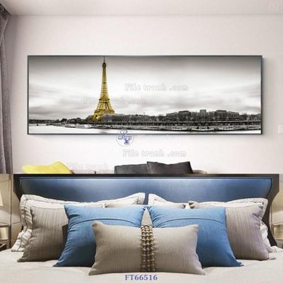 File tranh gốc in trần nhà Tranh treo pha lê gương FT66516 3D