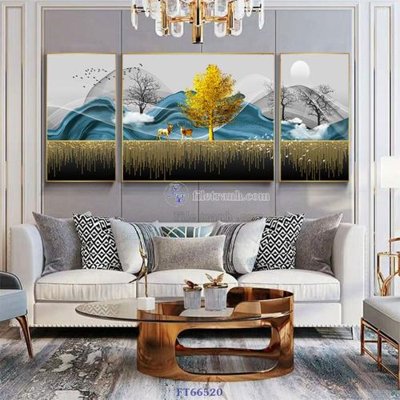 Ảnh gốc Tranh treo pha lê gương FT66520 (siêu chi tiết) để in ấn