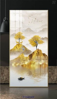 File tranh gốc Tranh treo pha lê gương FT66569 chủ đề hiện đại