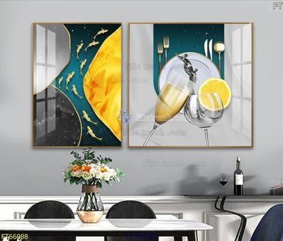 File in mica Tranh treo pha lê gương FT66692 (bản gốc) siêu trong