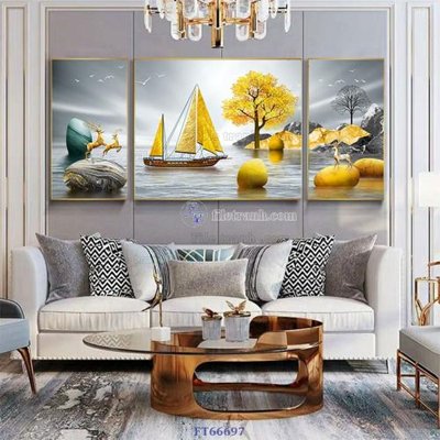 File gốc Tranh treo pha lê gương FT66697 (in 3D) cho trang trí