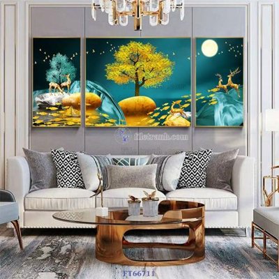 File gốc Tranh treo pha lê gương FT66711 (in lụa) chi tiết cao