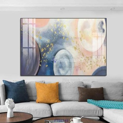 Tải file Tranh treo pha lê gương FT66742 (gốc) chủ đề hoa sen