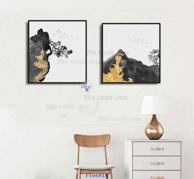 Ảnh mô tả file gốc in mica Tranh treo pha lê gương FT66818