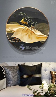 File gốc Tranh treo pha lê gương FT66864 (in mica) làm bảng hiệu