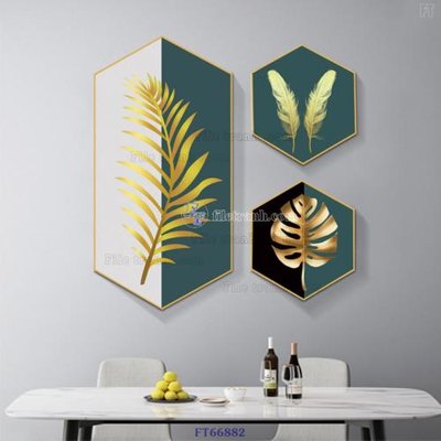 File gốc Tranh treo pha lê gương FT66882 (in tráng gương) sang trọng