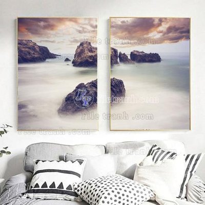 File ảnh File tranh hiện đại pha lê gương FT670 (gốc) trang trí khách sạn