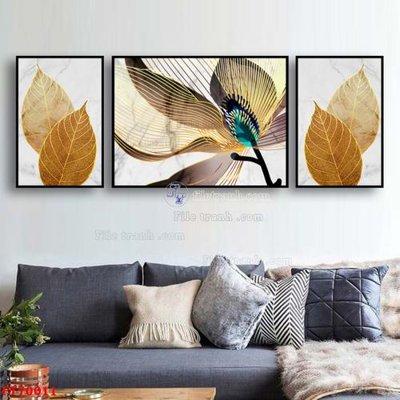 Download file gốc Tranh treo hiện đại pha lê gương FT70011 (in mica) trong suốt