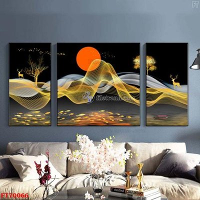 Mua file tranh gốc Tranh treo hiện đại pha lê gương FT70066 tại Filetranh.com