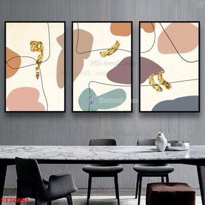 File tranh Tranh treo hiện đại pha lê gương FT70081 (gốc) phong cách tối giản