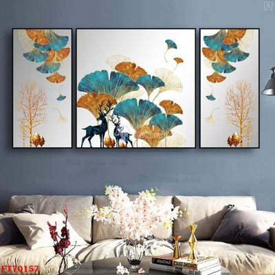 File gốc Tranh treo hiện đại pha lê gương FT70157 (phiên bản chuẩn) để in ấn