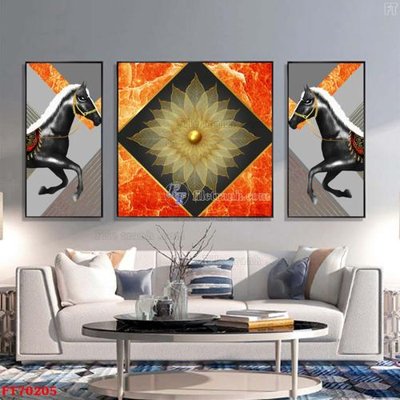 File gốc Tranh treo hiện đại pha lê gương FT70205 (in lụa) tranh thuận buồm