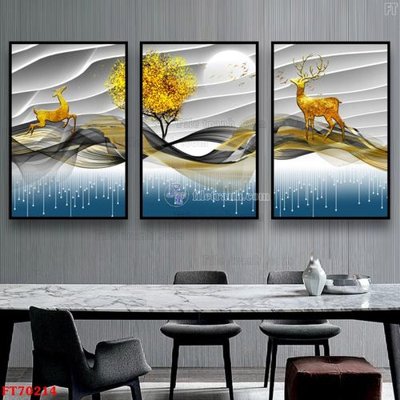 File tranh gốc Tranh treo hiện đại pha lê gương FT70214 (bản quyền) file PSD