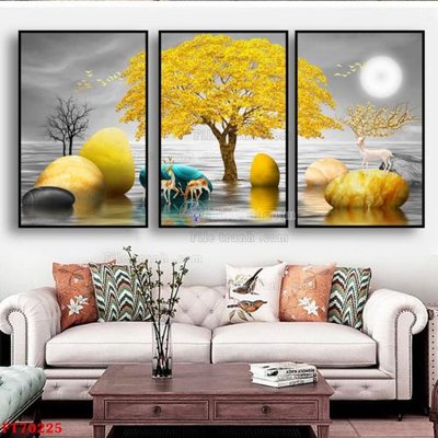 File tranh gốc Tranh treo hiện đại pha lê gương FT70225 (bản quyền) file PSD