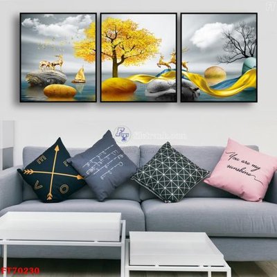 Tải file Tranh treo hiện đại pha lê gương FT70230 (ảnh gốc) in gạch 3D