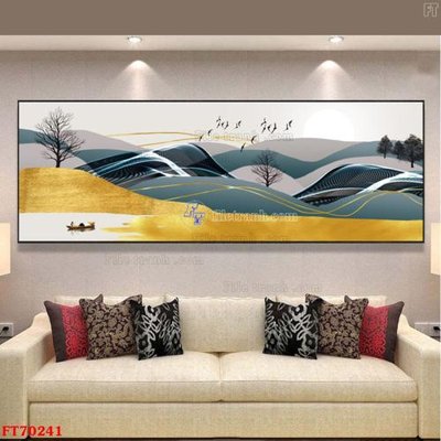 File gốc Tranh treo hiện đại pha lê gương FT70241 (trang trí) cho phòng khách