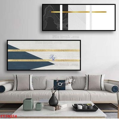 File tranh Tranh treo hiện đại pha lê gương FT70274 (gốc) in vải canvas