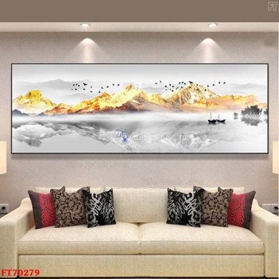 File gốc Tranh treo hiện đại pha lê gương FT70279 (cho in 3D) độc đáo