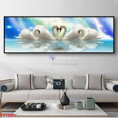 Tải file gốc Tranh treo hiện đại pha lê gương FT70287 (in khổ lớn) không mờ