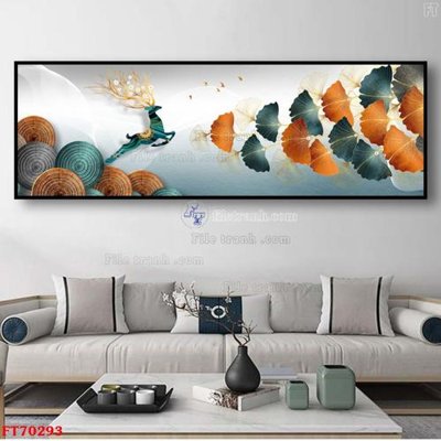 File PSD Tranh treo hiện đại pha lê gương FT70293 (gốc) nhiều lớp (multi-layer)